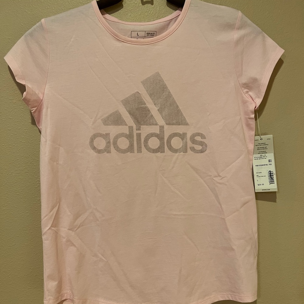 Adidas Clear Pink Essential Tee
